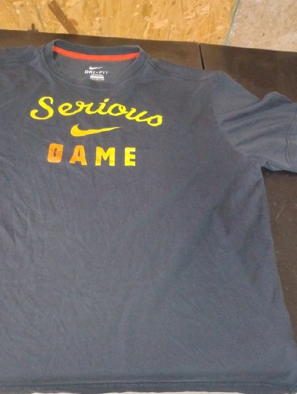 Nike Dri-FIT "Serious Game" Navy Performance Tee Xxl